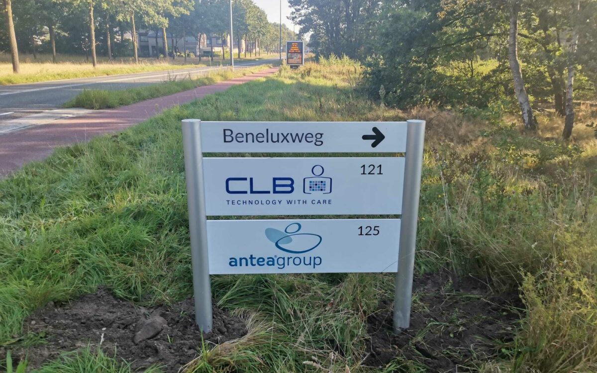 Bewegwijzerbord CLB Antea